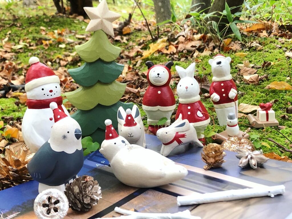 ぽれぽれ動物クリスマス21年版 オカメインコもサンタシリーズに登場 ぽれぽれ動物で愉しむおうちクリスマス